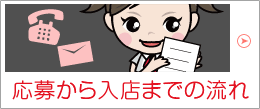 応募から入店までの流れ